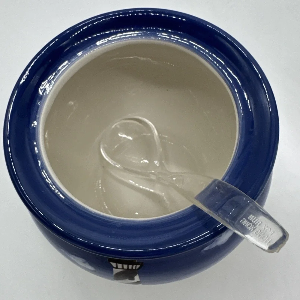 Distinctively Lefton Vintage Hand Painted Sugar & Creamer Lighthouse Coastal